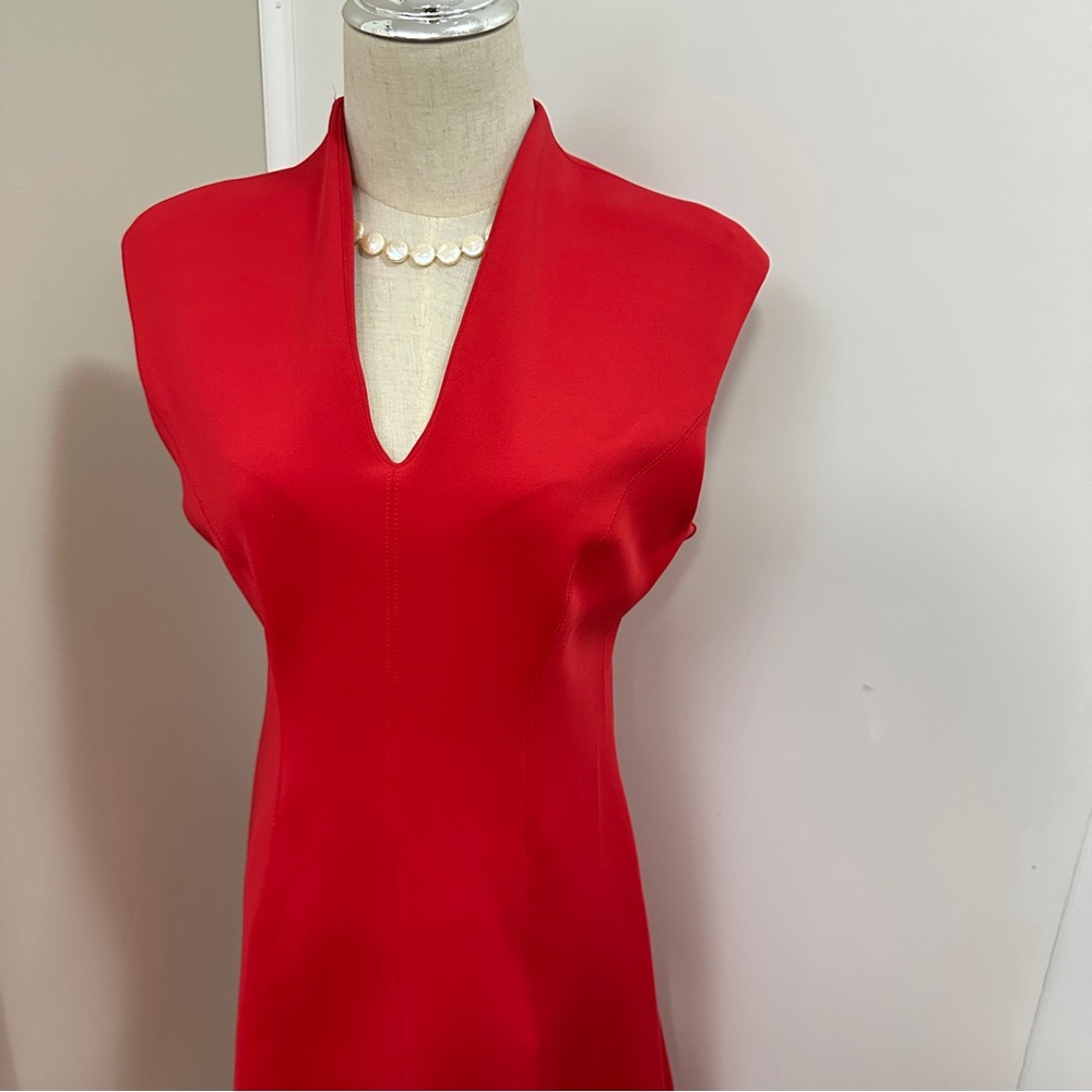 Spense Vibrant Red Midi Dress - Picture 5 of 10